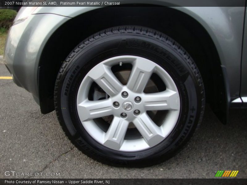 Platinum Pearl Matallic / Charcoal 2007 Nissan Murano SL AWD