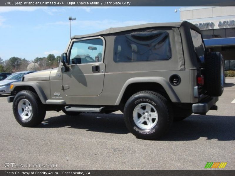Light Khaki Metallic / Dark Slate Gray 2005 Jeep Wrangler Unlimited 4x4