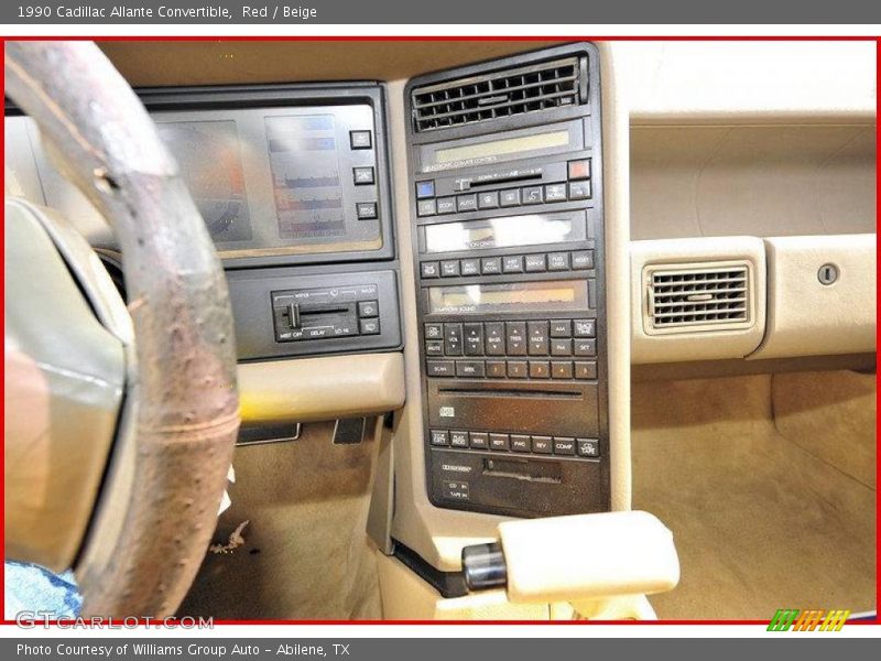 Red / Beige 1990 Cadillac Allante Convertible
