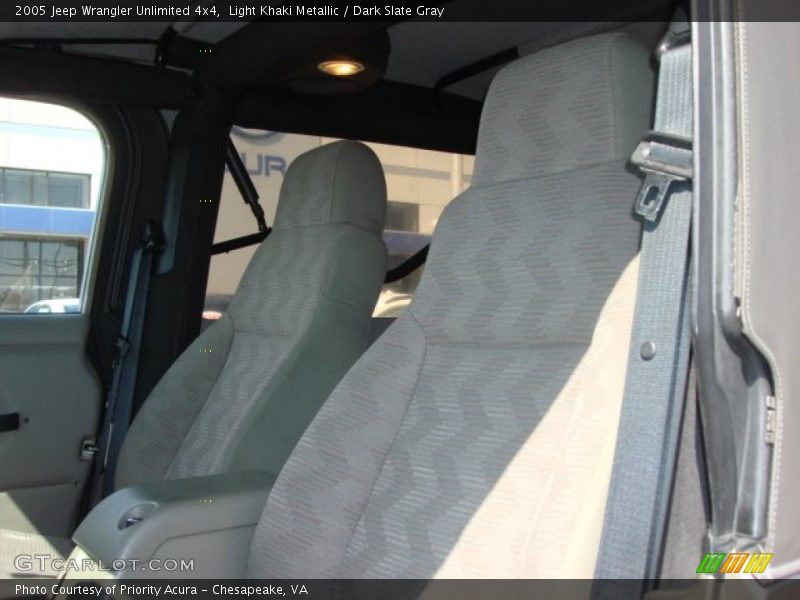 Light Khaki Metallic / Dark Slate Gray 2005 Jeep Wrangler Unlimited 4x4