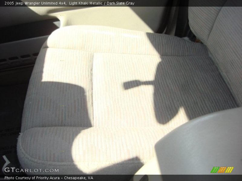 Light Khaki Metallic / Dark Slate Gray 2005 Jeep Wrangler Unlimited 4x4