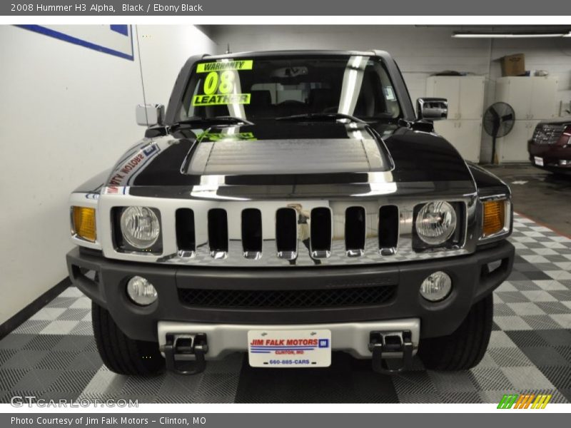 Black / Ebony Black 2008 Hummer H3 Alpha