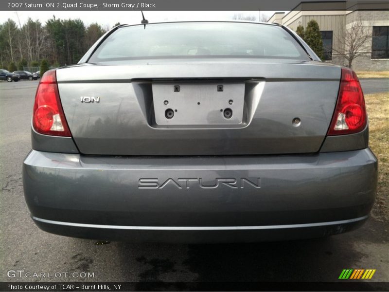 Storm Gray / Black 2007 Saturn ION 2 Quad Coupe
