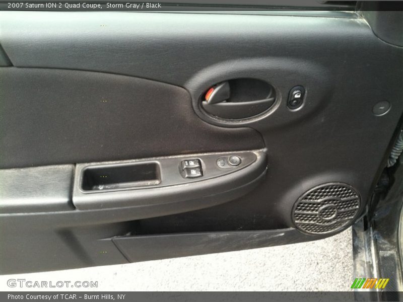 Storm Gray / Black 2007 Saturn ION 2 Quad Coupe