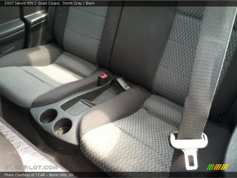 Storm Gray / Black 2007 Saturn ION 2 Quad Coupe