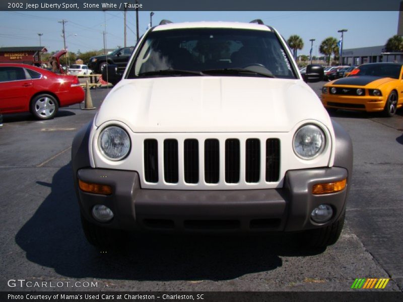 Stone White / Taupe 2002 Jeep Liberty Sport