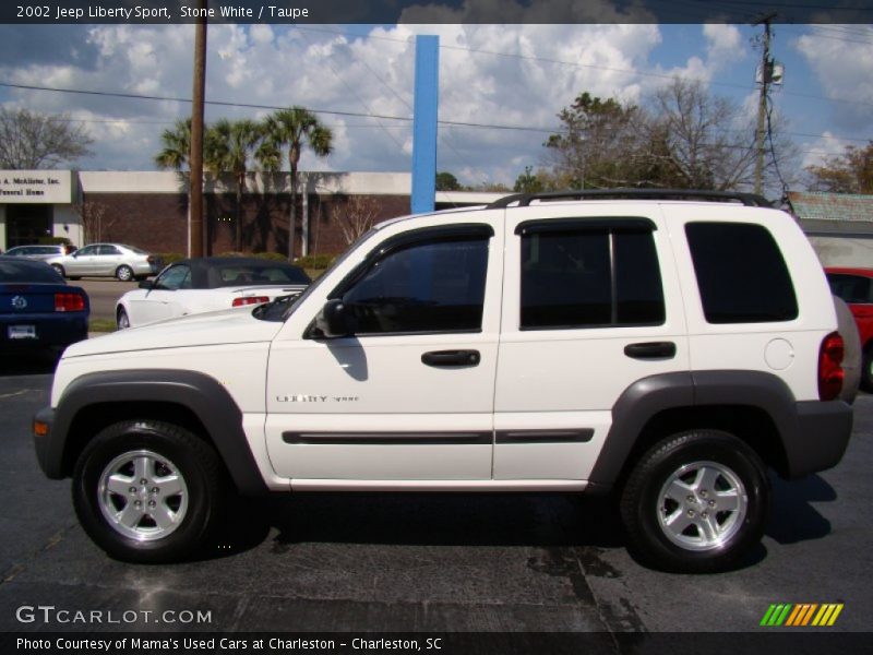 Stone White / Taupe 2002 Jeep Liberty Sport