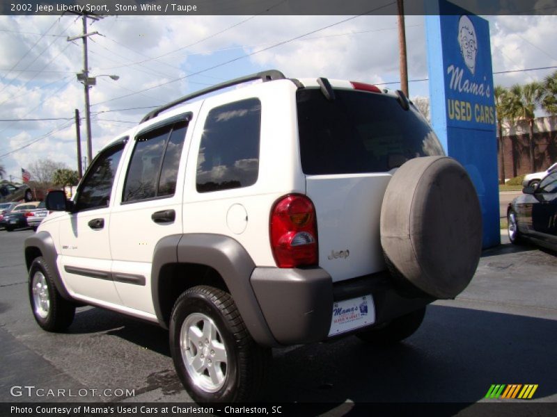 Stone White / Taupe 2002 Jeep Liberty Sport