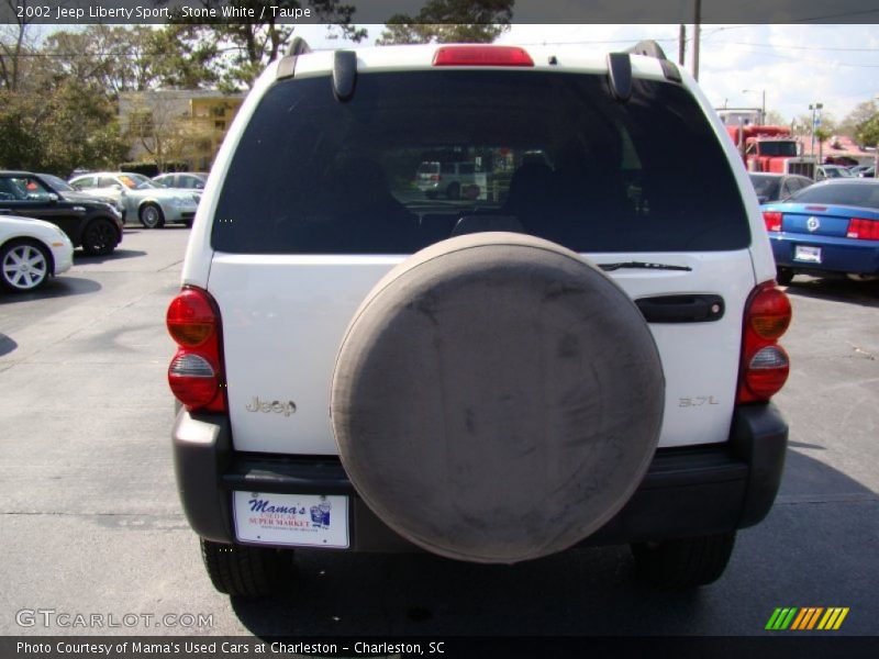 Stone White / Taupe 2002 Jeep Liberty Sport