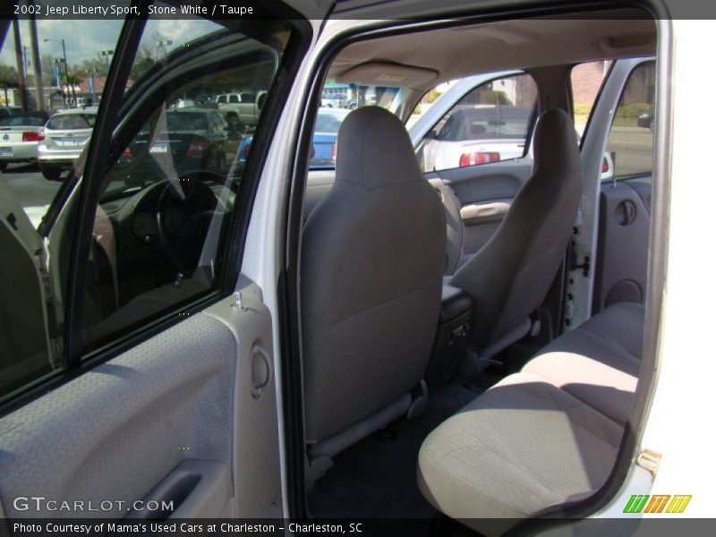 Stone White / Taupe 2002 Jeep Liberty Sport