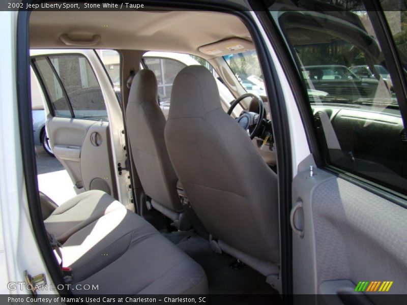 Stone White / Taupe 2002 Jeep Liberty Sport