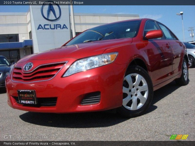 Barcelona Red Metallic / Bisque 2010 Toyota Camry LE