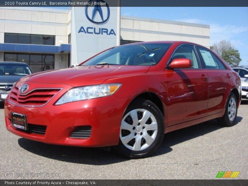 Barcelona Red Metallic / Bisque 2010 Toyota Camry LE