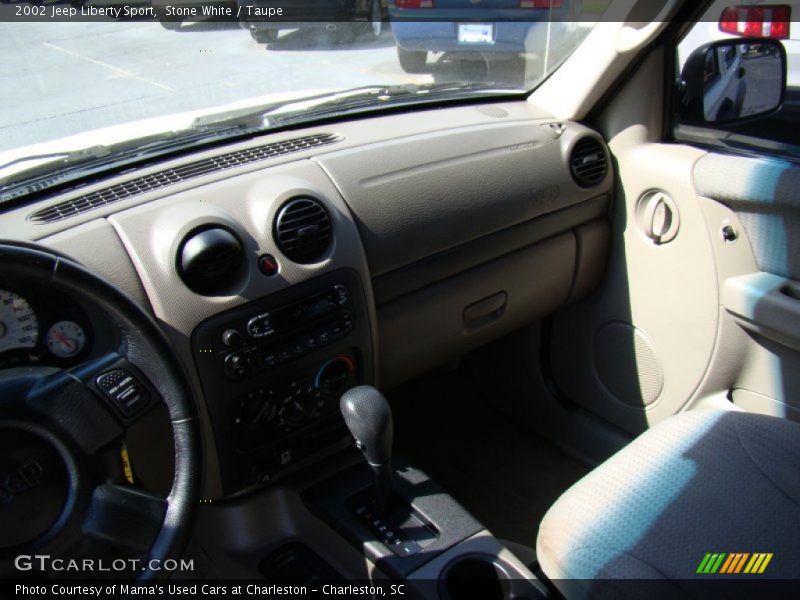 Stone White / Taupe 2002 Jeep Liberty Sport