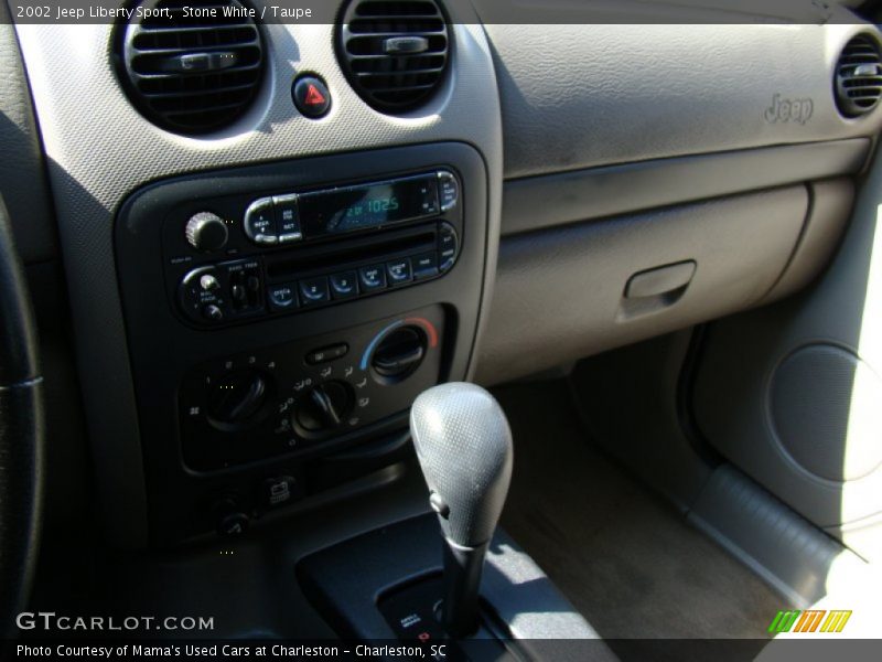 Stone White / Taupe 2002 Jeep Liberty Sport