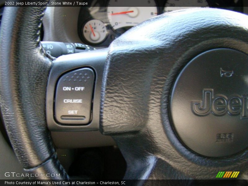 Stone White / Taupe 2002 Jeep Liberty Sport