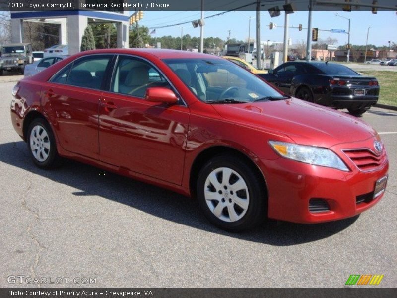 Barcelona Red Metallic / Bisque 2010 Toyota Camry LE