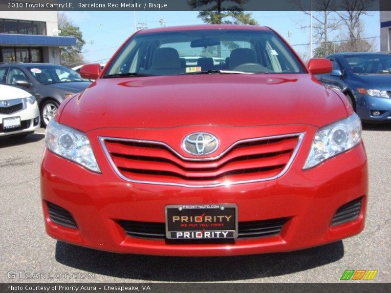 Barcelona Red Metallic / Bisque 2010 Toyota Camry LE