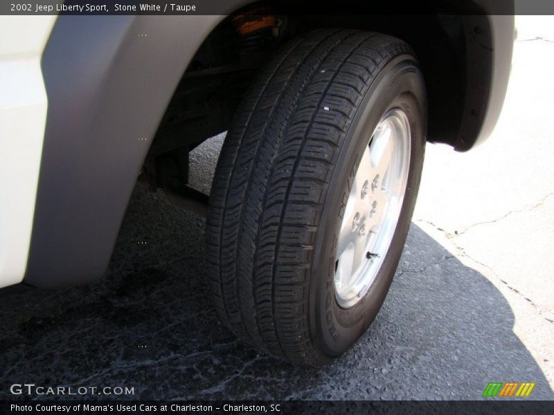 Stone White / Taupe 2002 Jeep Liberty Sport