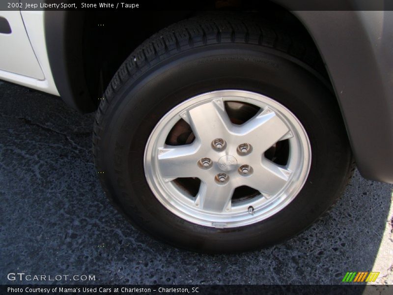 Stone White / Taupe 2002 Jeep Liberty Sport