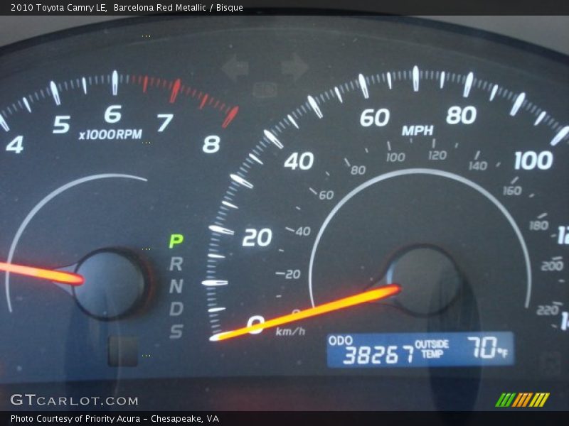 Barcelona Red Metallic / Bisque 2010 Toyota Camry LE