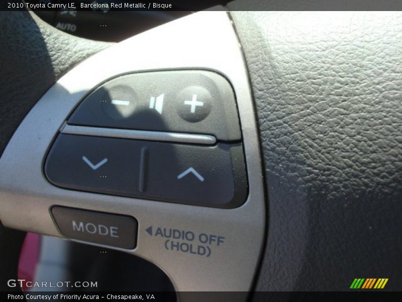 Barcelona Red Metallic / Bisque 2010 Toyota Camry LE