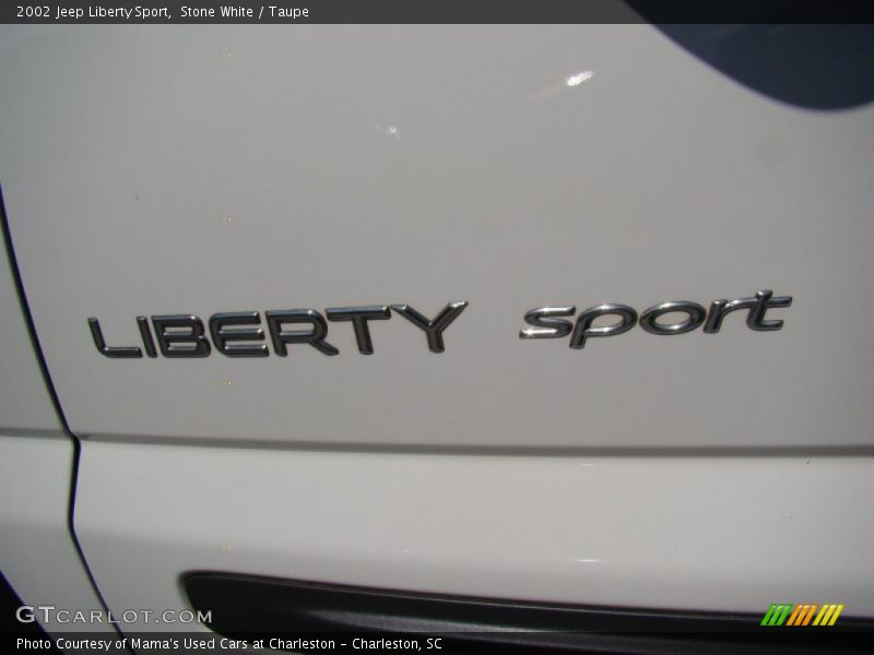 Stone White / Taupe 2002 Jeep Liberty Sport