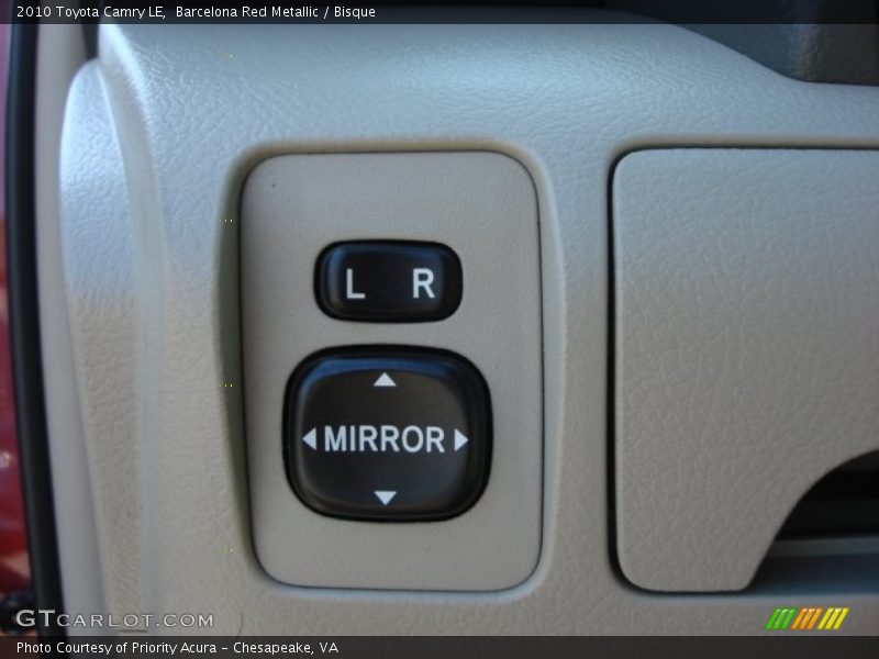 Barcelona Red Metallic / Bisque 2010 Toyota Camry LE