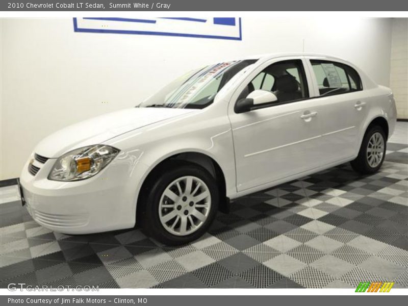 Summit White / Gray 2010 Chevrolet Cobalt LT Sedan
