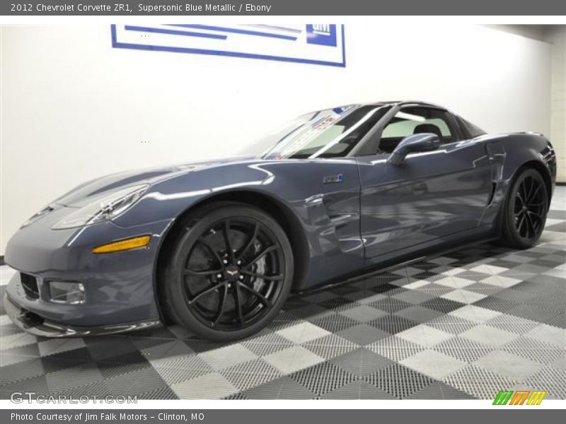 Supersonic Blue Metallic / Ebony 2012 Chevrolet Corvette ZR1