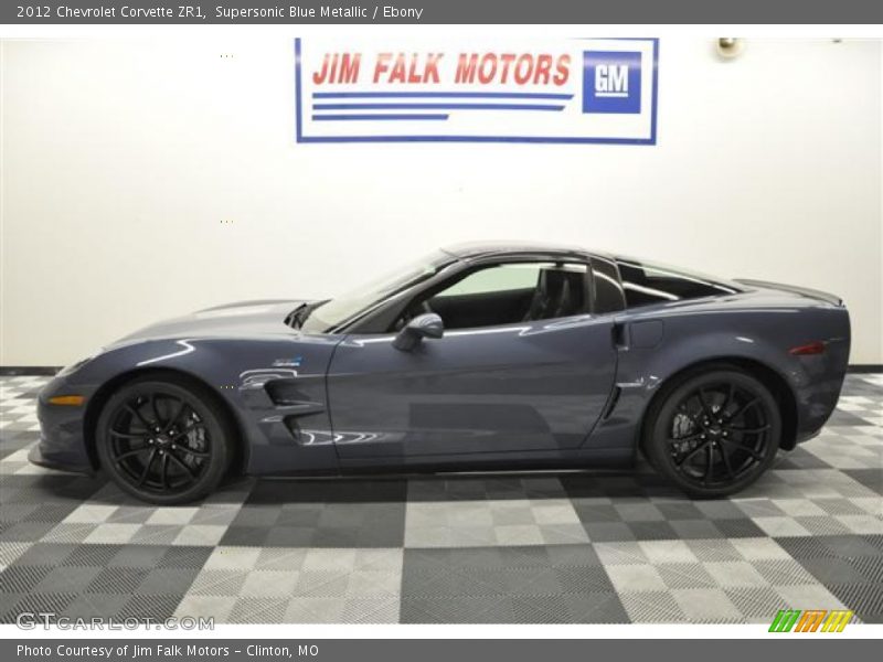Supersonic Blue Metallic / Ebony 2012 Chevrolet Corvette ZR1