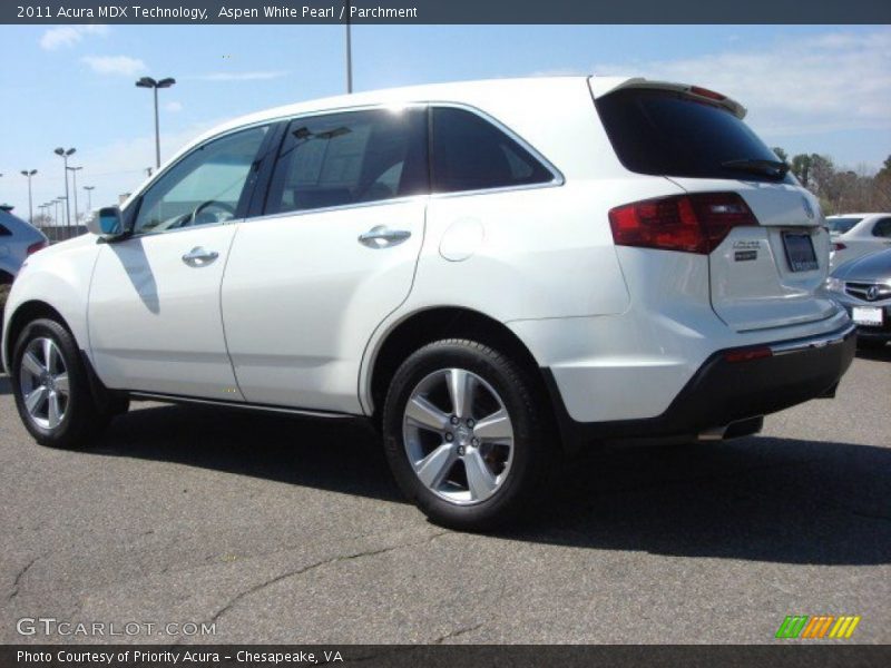 Aspen White Pearl / Parchment 2011 Acura MDX Technology