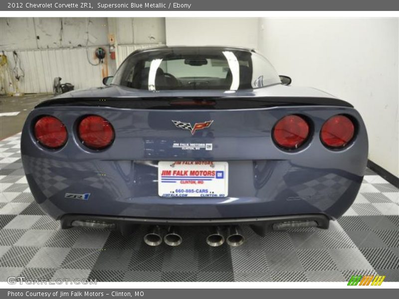 Supersonic Blue Metallic / Ebony 2012 Chevrolet Corvette ZR1