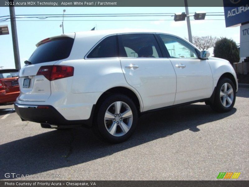 Aspen White Pearl / Parchment 2011 Acura MDX Technology