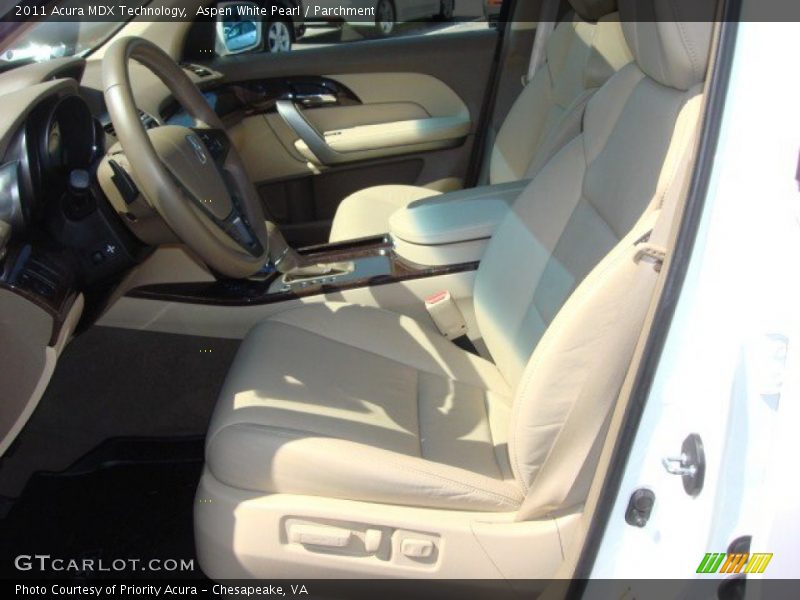 Aspen White Pearl / Parchment 2011 Acura MDX Technology