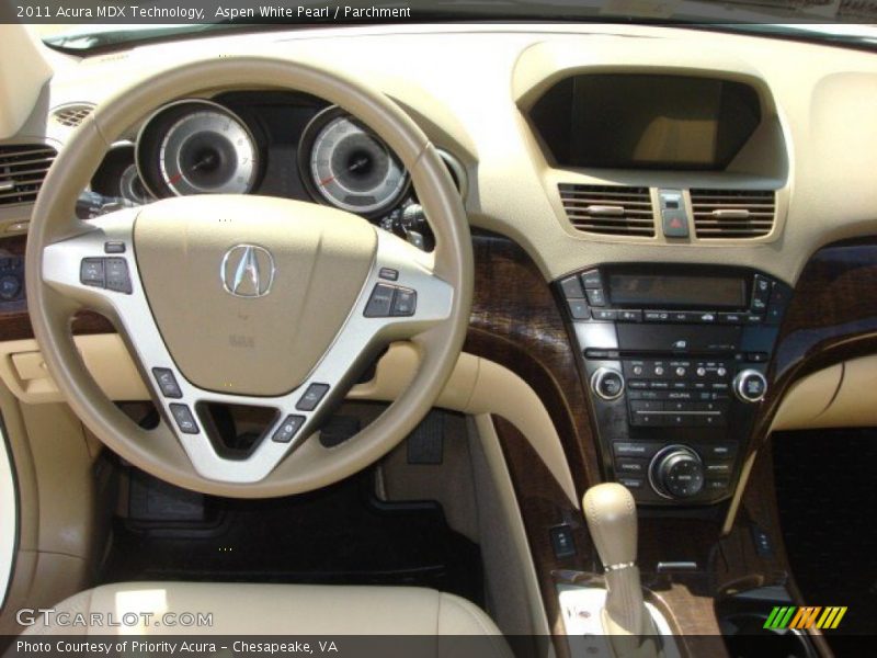 Aspen White Pearl / Parchment 2011 Acura MDX Technology