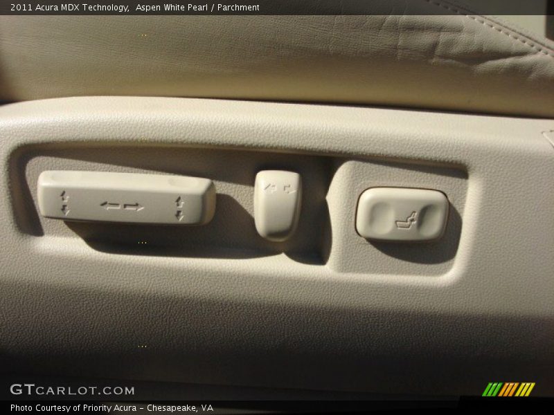 Aspen White Pearl / Parchment 2011 Acura MDX Technology