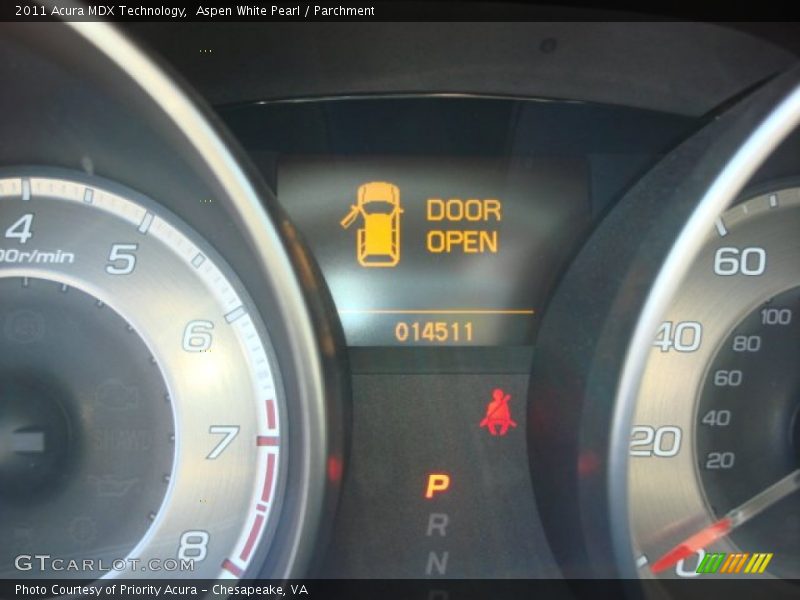 Aspen White Pearl / Parchment 2011 Acura MDX Technology