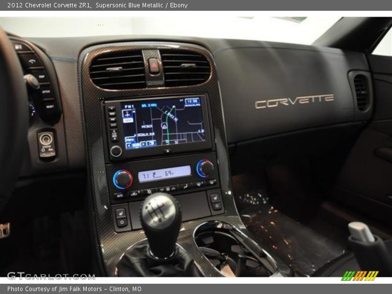 Supersonic Blue Metallic / Ebony 2012 Chevrolet Corvette ZR1