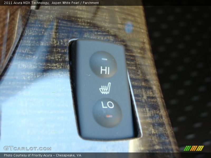Aspen White Pearl / Parchment 2011 Acura MDX Technology