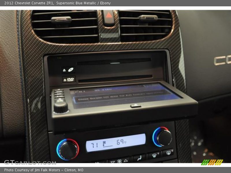 Supersonic Blue Metallic / Ebony 2012 Chevrolet Corvette ZR1