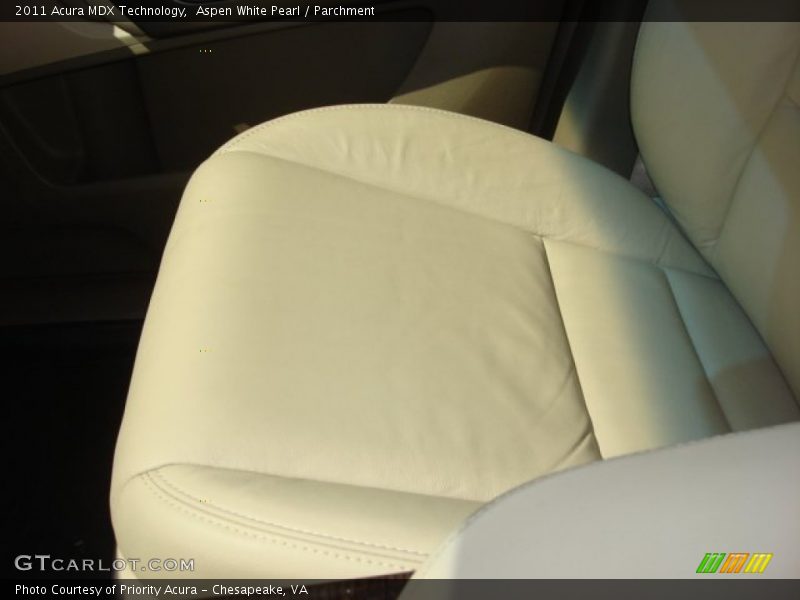 Aspen White Pearl / Parchment 2011 Acura MDX Technology