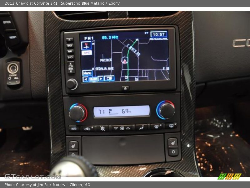 Navigation of 2012 Corvette ZR1