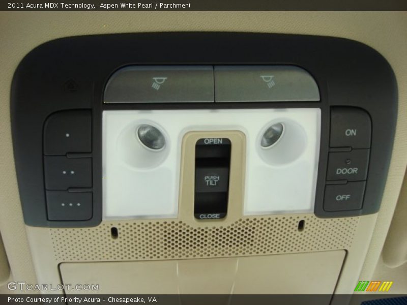 Aspen White Pearl / Parchment 2011 Acura MDX Technology