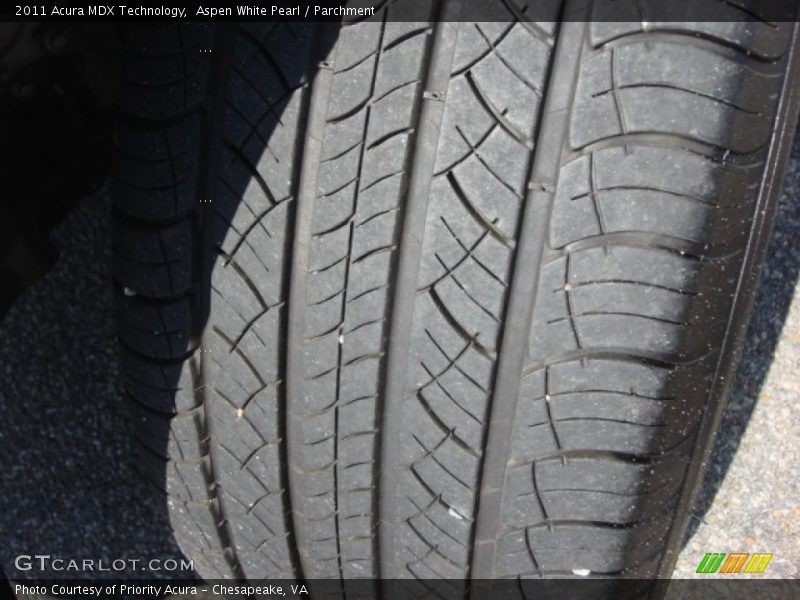 Aspen White Pearl / Parchment 2011 Acura MDX Technology