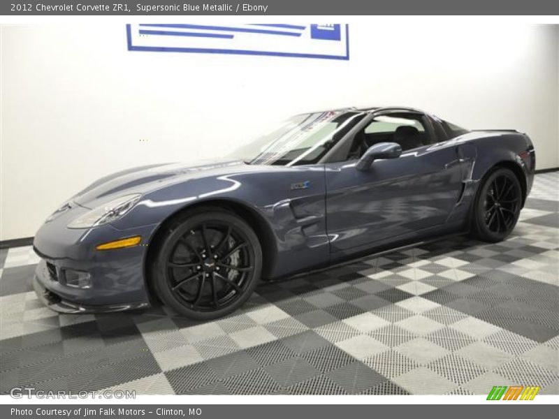 Supersonic Blue Metallic / Ebony 2012 Chevrolet Corvette ZR1