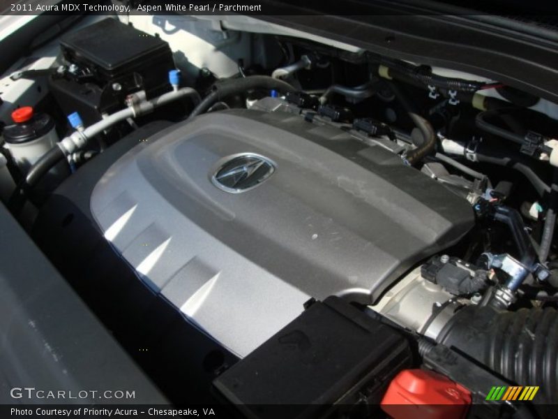 Aspen White Pearl / Parchment 2011 Acura MDX Technology