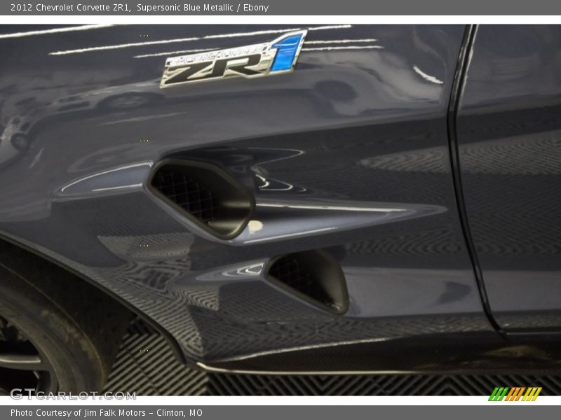 Supersonic Blue Metallic / Ebony 2012 Chevrolet Corvette ZR1