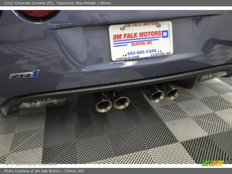 Supersonic Blue Metallic / Ebony 2012 Chevrolet Corvette ZR1