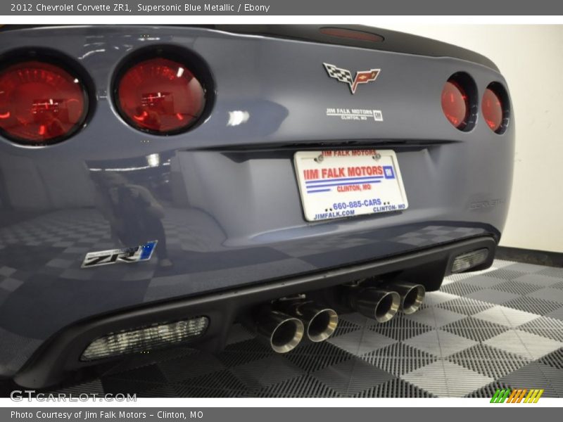 Supersonic Blue Metallic / Ebony 2012 Chevrolet Corvette ZR1